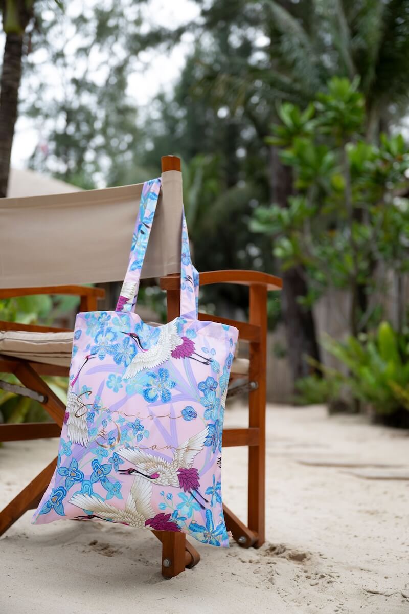 Sarus Crane Tote Bag